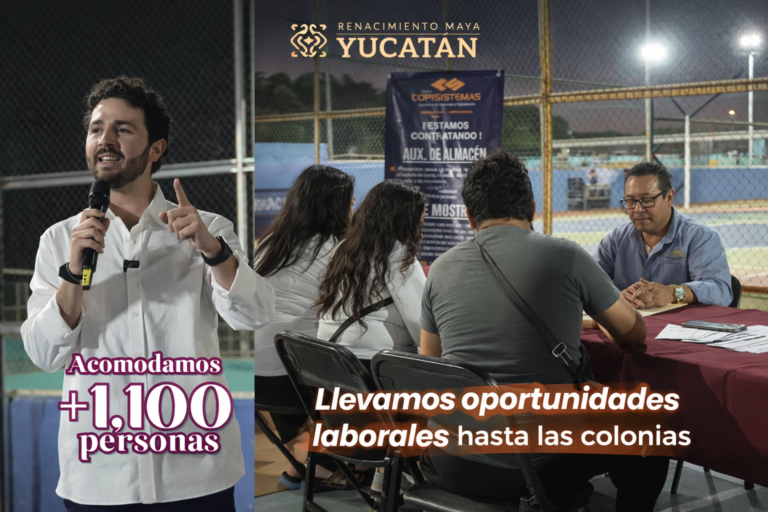 Bolsa de Trabajo en tu Colonia logra más de 1,100 empleos formales en Yucatán: estrategia impulsada por Milo Barrera