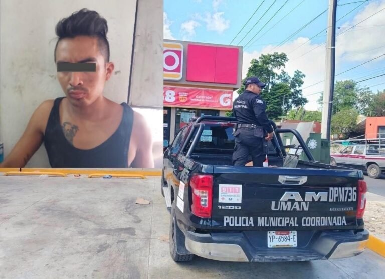 Empleados frustran presunto robo en tienda de conveniencia en Umán