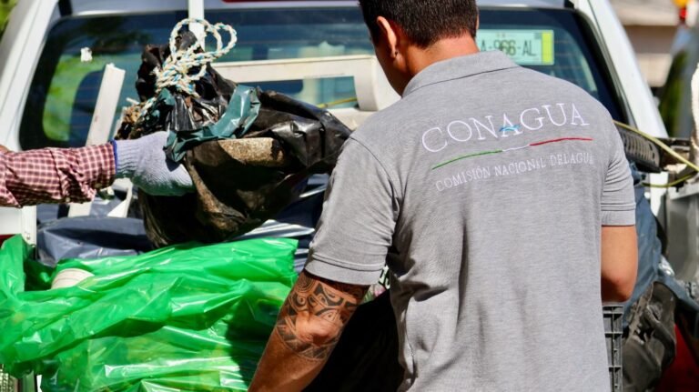 Retiran más de una tonelada de basura del Estero Ciénega de Progreso en esfuerzo conjunto por el medio ambiente