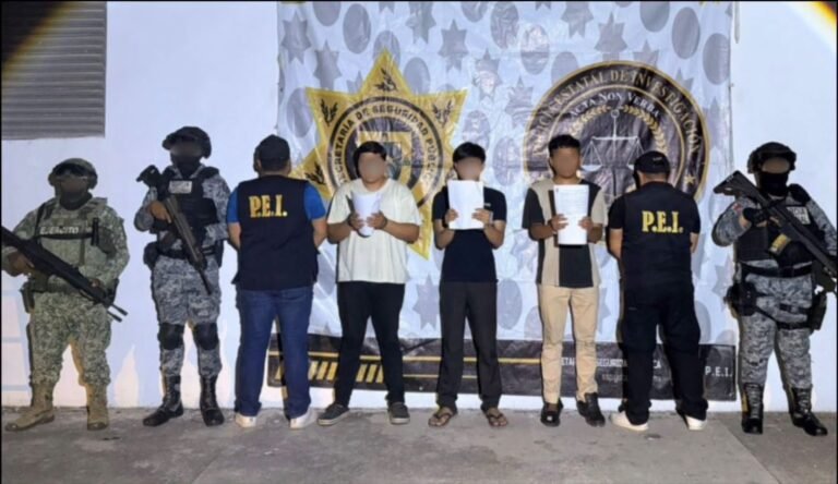 Detienen a tres presuntos responsables de violento robo a adultos mayores en Kimbilá